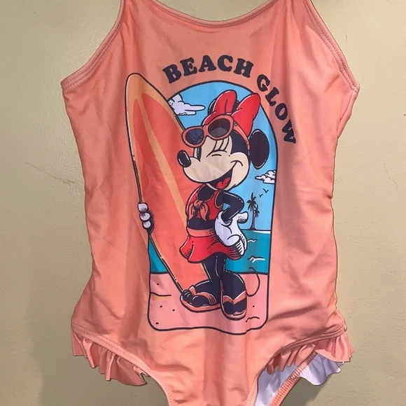 Disney Minnie Mouse Swimsuit New Small - Picture 3 of 6